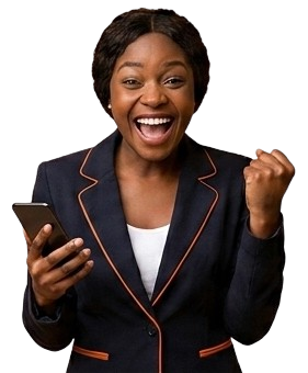 Cliente satisfeita usando a Nhonga-la